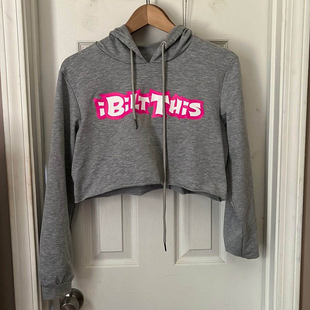 Bilt bitch cropped hoodie light weight